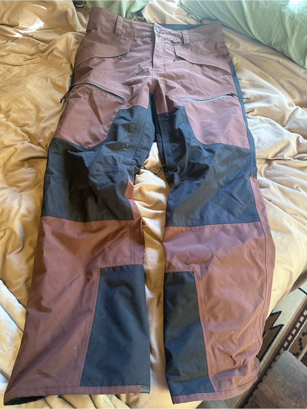 Volcom Stone Mica 20k Snowboard Pants Brown Size Medium